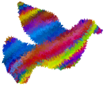 Psychedelic High Poly Peace Dove